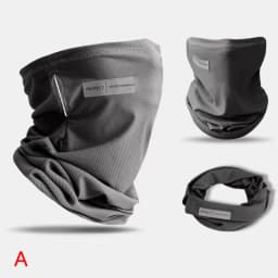 Summer Ice Silk Sunscreen Mask For Men Women Outdoor Cycling Face Cover Solid Color Neck Wrap UV Protection Ear Bandana Scarf