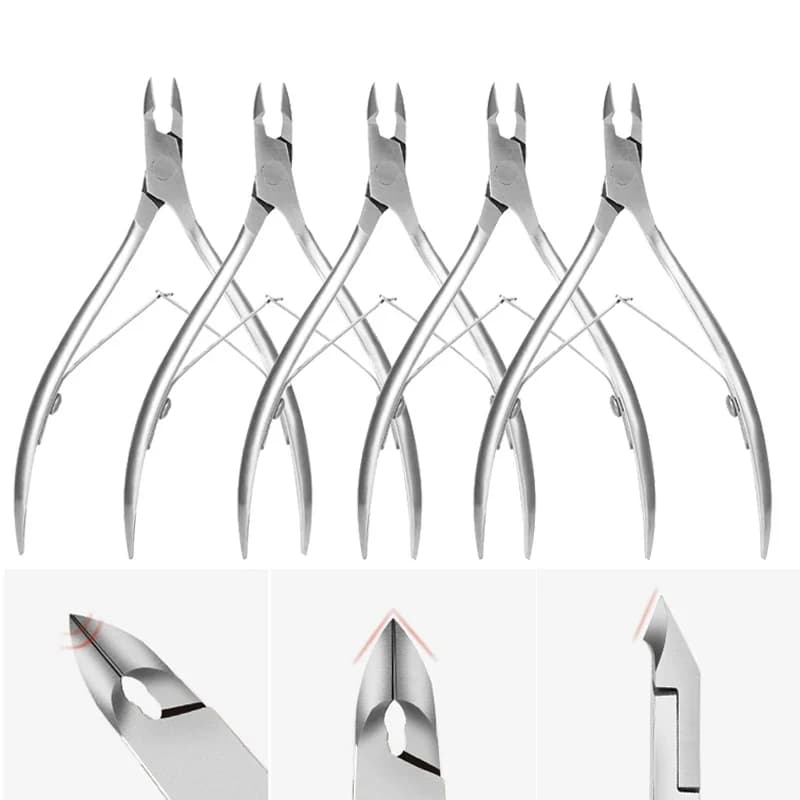 Professional Cuticle Cutter Nail Nippers Scissors Manicure Pusher Pedicure Tong Dead Skin Remover Nail Cuticle Regrowth Tool