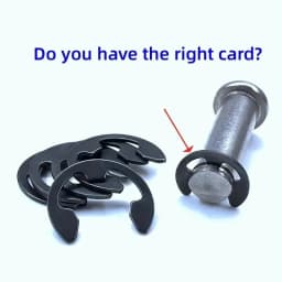 120PCS Black Stainless Steel Retaining Circlip Set Snap Ring E-Clip Washer Assortment for Shaft Fastener M1.5-M10