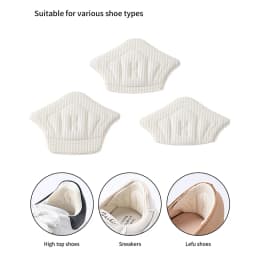 6pairs/12pcs Insoles Patch Heel Pads for Sport Shoes Back Sticker Adjustable Size Antiwear Feet Pad Cushion Insert Insole