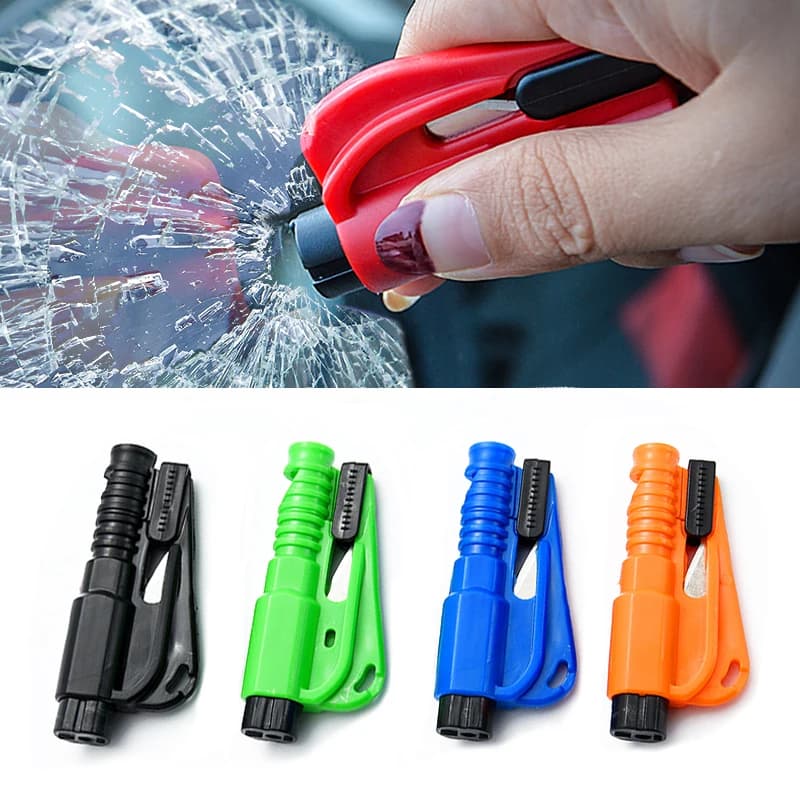 Mini Safety Hammer Keychain Escape Car Life-saving Escape Hammer Window Broken Emergency Glass Breaker