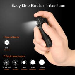ACEBEAM H16 Super Lightweight Headlamp AA battery LED Right Angle Light EDC Flashlight, Available 5000K CRI 90/6500K 1000 lumens