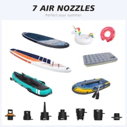 AIRBANK SUP Electric Air Pump with Battery 7800mAh 11.1V 20 PSI Max Rechargeable Battery Pump for Boards, Surf Kite