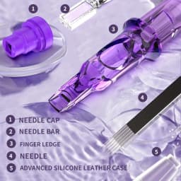 Goldplume 50 Tattoo Needles Set - Multiple Models Mixed Includes 3Rl 5Rl 7Rl 9Rl 5Rs 7Rs 9Rs 13Rm 15Rm 07m1 Professional Needles with Security Film Box