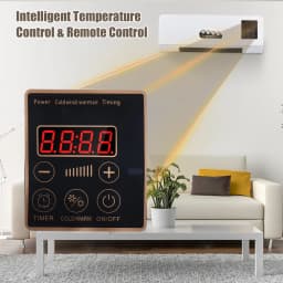 【Sale】Heater and Fan Combo 1800W 2-in-1 Timing Function Dual Use Wall Mounted Electric Fan and Space Heater with Remote Control