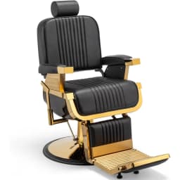 Heavy Duty Vintage Barber Chair, Hydraulic Reclining Salon Chairs for Hair Stylist with Footrest & Headrest, Customized