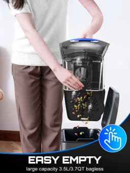 Canister Vacuum Cleaner, 40Kpa 1600W Powerful,3.7QT Large Dust Cup Vacuum for Hard Floors, Carpets, Pet Hair