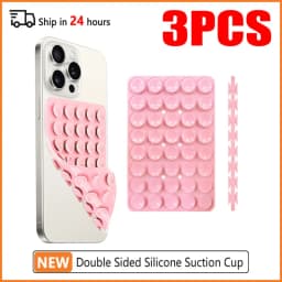 Double Sided Silicone Suction Cup Phone Case Detachable Stand Silicone Rubber Sucker Pad For Selfies And Videos Fixed Pad