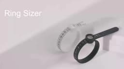 Ring Sizer with Magnifier - US/UK/EU/HK Jewelry Measuring Ruler for Finger Size Ring Size Measuring Tool