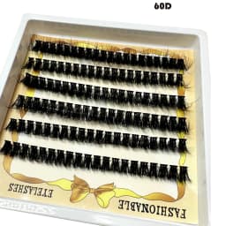 300/120PCS 5D Fluffy Cluster Lashes 30D-100D Natural Thick Eyelash Clusters Individual Lashes DIY Eyelashes Extension Makeup