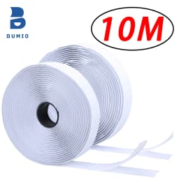1-10M Self Adhesive Hook and Loop Tape Fastener House Diy Magic Tap Auto Double Sided Roll Strong Glue Home Strap Strips Double