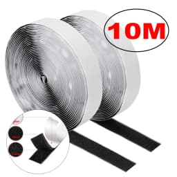 1-10M Self Adhesive Hook and Loop Tape Fastener House Diy Magic Tap Auto Double Sided Roll Strong Glue Home Strap Strips Double