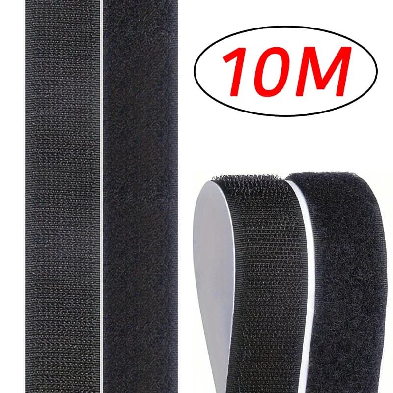 1-10M Self Adhesive Hook and Loop Tape Fastener House Diy Magic Tap Auto Double Sided Roll Strong Glue Home Strap Strips Double