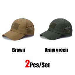 1/2pcs New Men Camouflage Baseball Cap Breathable Sunscreen Hat Outdoor Sports Hunting Hiking Camping Beach Fishing Sun Hat