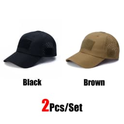 1/2pcs New Men Camouflage Baseball Cap Breathable Sunscreen Hat Outdoor Sports Hunting Hiking Camping Beach Fishing Sun Hat