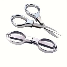 1Pcs Versatile Stainless Steel Folding Scissors - Retractable, Durable, and Portable for Travel,Outdoor & Daily Needs