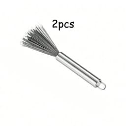 2pcs Multi-Functional Cleaning Brush Steel Handle Household Cleaning Brush Home Cleaning Helper