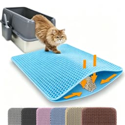 Cat Litter Mat Double Layer Pet Non Slip Big Pet Litter Box Filter MatWear Resistant Waterproof Anti-slip Cat Litter Mat