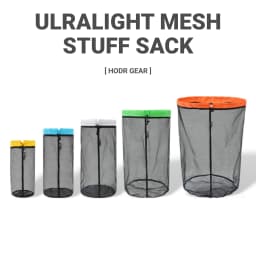 [HODR] Mesh Bags Lightweight Mesh Stuff Sack Drawstring Storage Bags Compression Pouches for Camping, Hiking, Laundry & Grocery
