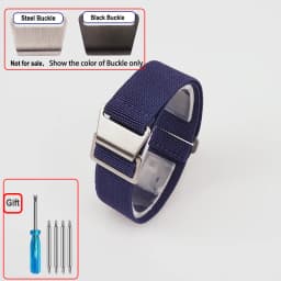 60s French Troops Parachute Bag Elastic Watch Strap 18 20mm 22mm Nylon Watchbands Man's Universal Ballistic Fabric Wristband