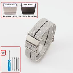 60s French Troops Parachute Bag Elastic Watch Strap 18 20mm 22mm Nylon Watchbands Man's Universal Ballistic Fabric Wristband