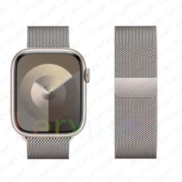 Milanese Loop Band For Apple Watch Strap 46mm 44mm 45mm 40mm 42mm 41mm 49mm Bracelet iWatch Series 12 11 10 9 SE Ultra 4 3 49mm