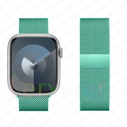 Milanese Loop Band For Apple Watch Strap 46mm 44mm 45mm 40mm 42mm 41mm 49mm Bracelet iWatch Series 12 11 10 9 SE Ultra 4 3 49mm