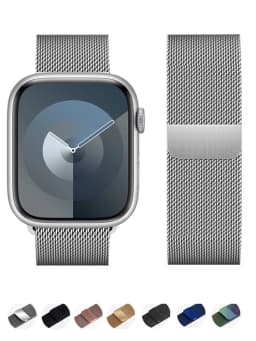 Milanese Loop Band For Apple Watch Strap 46mm 44mm 45mm 40mm 42mm 41mm 49mm Bracelet iWatch Series 12 11 10 9 SE Ultra 4 3 49mm