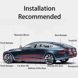 1-10m Nano Carbon Fiber Car 3D Tape Sticker Wrap Door Mirror Paste Protector Strip DIY Protection Film Waterproof Adhesive Vinyl