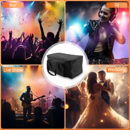 Datewink Par Light Bag 600D Waterproof PVC+210D Lining Storage Bag For 4Pcs 18*18*10CM Par Light Stage Lights Bag With Partition