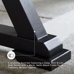 Signature Design by Ashley Wildenauer armhouse 50" Dining Bench, k Brown & Black