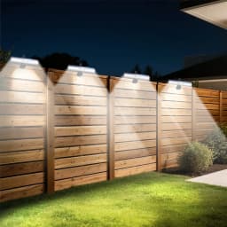 2/4 Pack Clip On Solar Motion Lights Outdoor Waterproof Motion Sensor Outdoor Lights with 36 LEDs 6000K Portable Solar Powered Security Light for Fence Garage Camping Portable Solar Powered Security Light
