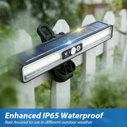 2/4 Pack Clip On Solar Motion Lights Outdoor Waterproof Motion Sensor Outdoor Lights with 36 LEDs 6000K Portable Solar Powered Security Light for Fence Garage Camping Portable Solar Powered Security Light