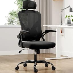 Farini Ergonomic High Back Swivel Office Chair, Adjustable Headrest & Lumbar Support, Breathable Mesh Desk Chair for Home Office