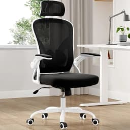 Farini Ergonomic High Back Swivel Office Chair, Adjustable Headrest & Lumbar Support, Breathable Mesh Desk Chair for Home Office
