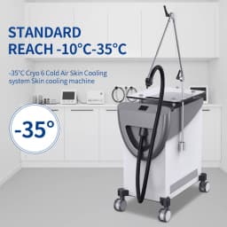 -35°C Vertical Cold Air Skin Cooling Machine for Lase Treatment Pain Relief Swelling Reduction Skin Cooling Machine Protect Epi