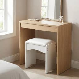Modern Minimalist White Vanity Stool, Soft Padded Makeup Bench For Bedroom Vanity & Piano, Comfortable Stylish Seating
