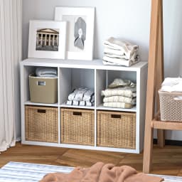 2/3/4/6/8/9 Grid Sturdy Wooden Frame Bookcase, Open Back Cube Storage Cabinet Freestanding Bookshelf Equipped with Anti-Tip Kit Wooden Open Display Shelf for Living Room, Bedroom and Study Open-Style Bookshelf Available in White and Chocolate Brown with O