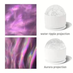 Ocean Wave Projector Light, 16 Color Water Ripple Lamp with Remote Control, 3D Ocean Lamp for Home Office Bar Restaurant