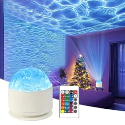 Northern Aurora/Water Ripple Projector Lamp LED Night Light with Remote Control Party Decor Light Projector Atmosphere Light