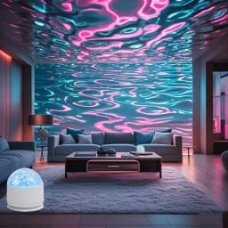 Northern Aurora/Water Ripple Projector Lamp LED Night Light with Remote Control Party Decor Light Projector Atmosphere Light