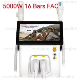NEW Professional FAC 2 IN 1 Diode 5000w Hair Removal Machine Pico Q Switch ND YAG Tattoo Removal Machine 4 Waves 808NM