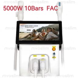 NEW Professional FAC 2 IN 1 Diode 5000w Hair Removal Machine Pico Q Switch ND YAG Tattoo Removal Machine 4 Waves 808NM