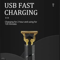 Professional Hair Clippers for Men, Cordless Beard Trimmer Set, Barber-Grade Tool with USB Charging, Lightweight & Low Noise for Home Use