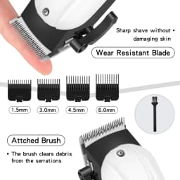 Professional Hair Clippers for Men, Cordless Beard Trimmer Set, Barber-Grade Tool with USB Charging, Lightweight & Low Noise for Home Use