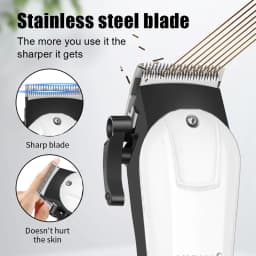 Professional Hair Clippers for Men, Cordless Beard Trimmer Set, Barber-Grade Tool with USB Charging, Lightweight & Low Noise for Home Use