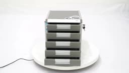 5-Drawer Locking File Organizer Cabinet, A4 File Storage Cabinet Aluminum Alloy for Office, Home, School for Documents, Cards