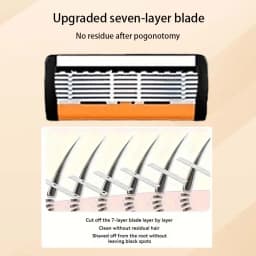 Men's safety razor, anti-slip handle, sharp and smooth blades, a must-have for safe and painless shaving for men