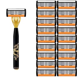 Men's safety razor, anti-slip handle, sharp and smooth blades, a must-have for safe and painless shaving for men
