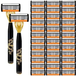 Men's safety razor, anti-slip handle, sharp and smooth blades, a must-have for safe and painless shaving for men